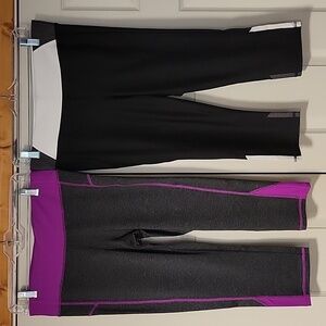 Xersion Fitted Active Crop leggings, 2 Pair